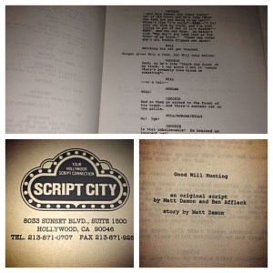 The screenplay - Good Will Hunting.